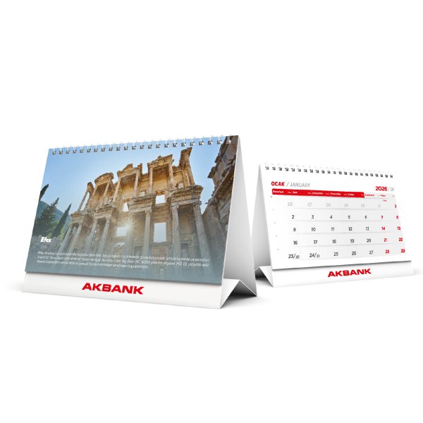 Afyon ALA-20 (TARİHİ YERLER) ÜÇGEN MASA TAKVİMİ