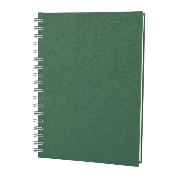 Afyon ALTINDAĞ YEŞİL KARELİ SPİRALLİ TARİHSİZ DEFTER (17X24 CM) - Tarihsiz Defterler