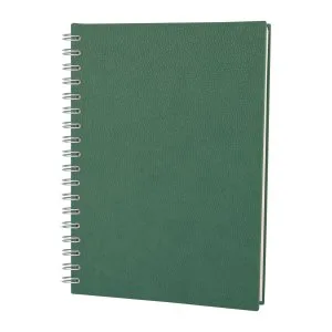 Afyon ALTINDAĞ YEŞİL KARELİ SPİRALLİ TARİHSİZ DEFTER (17X24 CM) - Tarihsiz Defterler
