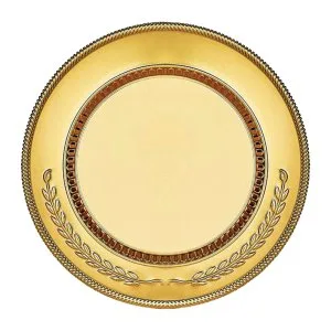 Afyon AYT-04 ALTIN YALDIZ İŞLEMELİ PLAKET TABAK - Tabak Plaketler