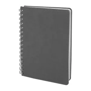 Afyon BATIKENT GRİ SPİRALLİ TARİHSİZ DEFTER (15X21 CM) - Tarihsiz Defterler