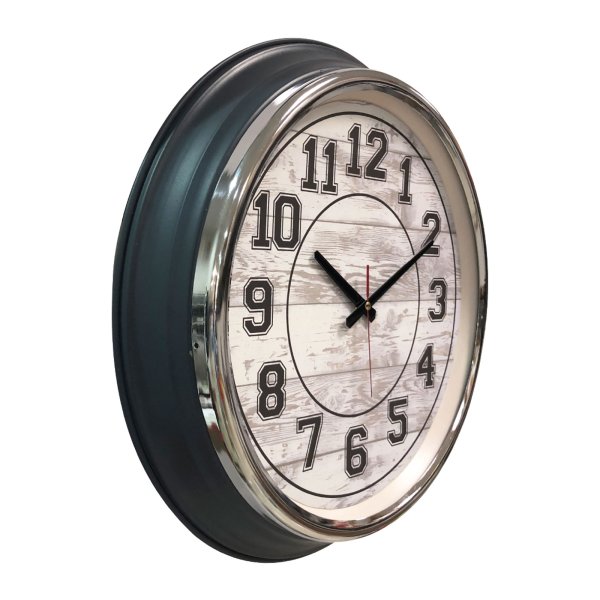 Afyon KİBELE201 FÜME METAL KASA DUVAR SAATİ (505 MM) - Duvar Saatleri
