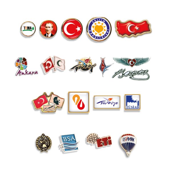 Afyon MALDİV ÖZEL DÖKÜM VE DOMEKS BASKILI ROZETLER - Deri ve Metal Anahtarlıklar