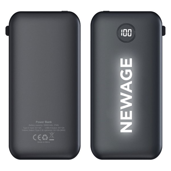 Afyon ÖLÜDENİZ 10.000 MAH SİYAH POWERBANK