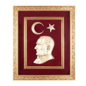 Afyon ÖNCÜ BEJ ATATÜRK KABARTMALI TABLO - Tablolar - Görsel 2