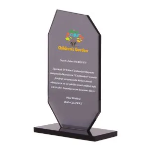 Afyon OSKAY SİYAH KRİSTAL PLAKET - Kristal Plaketler