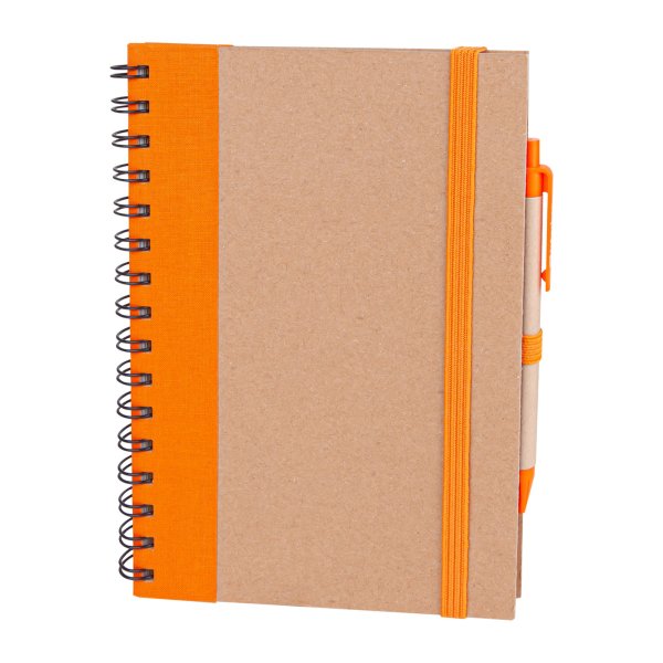 Afyon PURSAKLAR TURUNCU SPİRALLİ TARİHSİZ DEFTER (15X21 CM) - Geri Dönüşümlü Ürünler